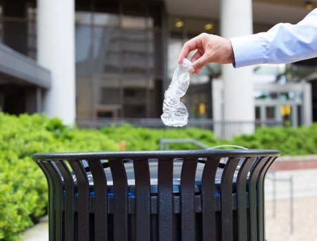 Team handling business waste removal efficiently
