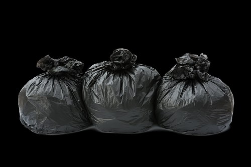 Commercial waste removal truck at Thornton Heath business